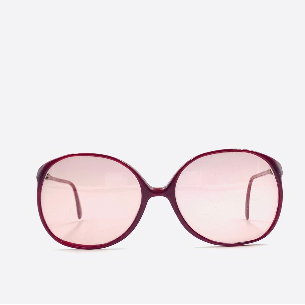 Vintage Rodenstock Red Oval Sunglasses Frames